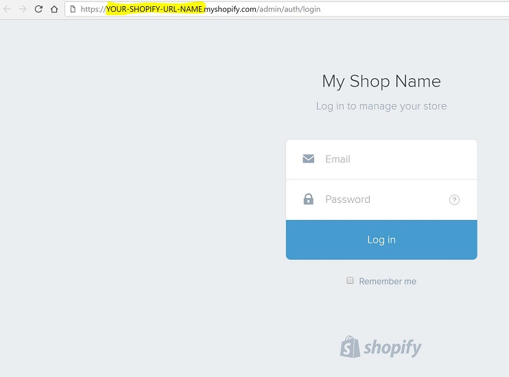 How to get Shopify shop URL